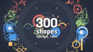 Shape Elements Pack Video Displays template preview