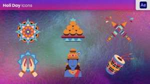 Videohive Holi Festival Element Elements template preview
