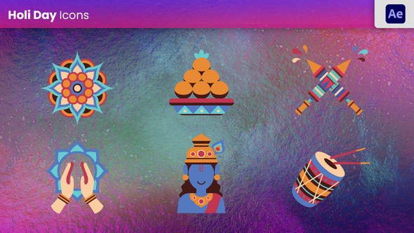 Videohive Holi Festival Element Elements template preview