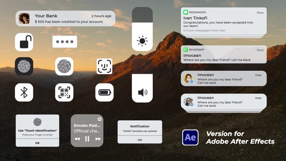 Videohive Phone UI Interface Elements template preview