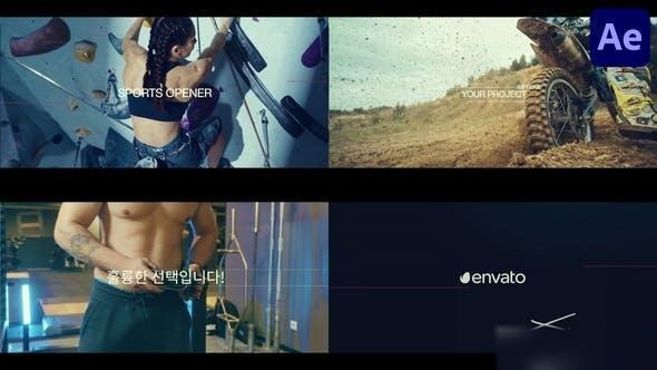 Videohive Urban Sports for After Effects Openers template preview