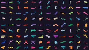 Videohive 108 Origami Arrows Elements template preview