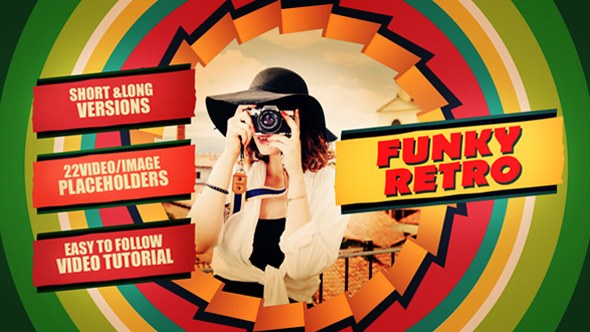 Funky Retro Video Displays template preview
