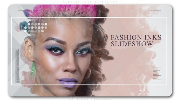 Videohive Fashion Inks Slideshow Video Displays template preview