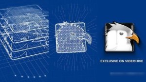 Videohive Blueprint Grid Logo Reveal 3 Logo Stings template preview
