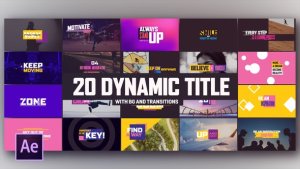 Dynamic Modern Titles I Backgrounds Video Displays template preview
