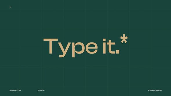 Typewriter || MOGRT (PP) Premiere Pro template preview