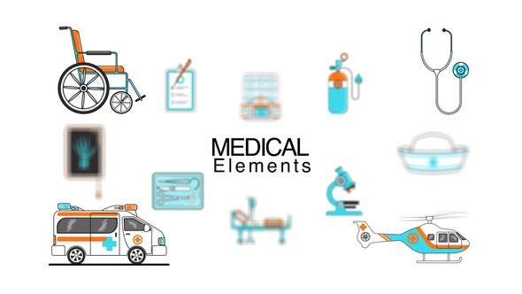 Videohive Medical Elements Elements template preview