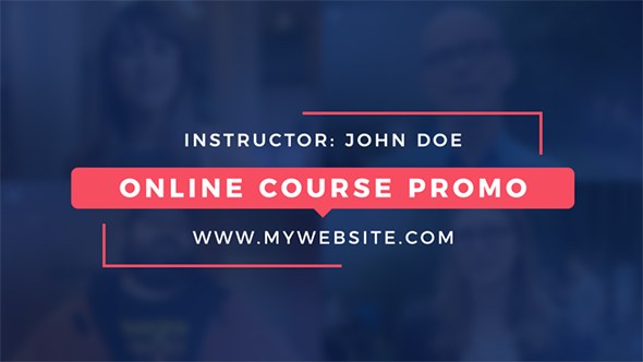 Online Course Promo Pack Video Displays template preview