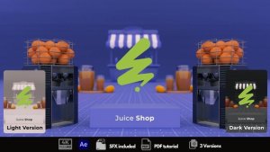Videohive Juice Shop Opener Openers template preview