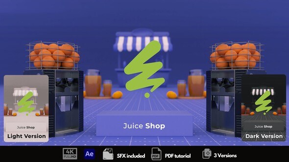 Videohive Juice Shop Opener Openers template preview