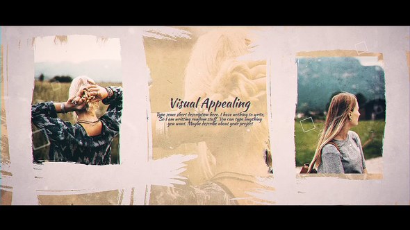 Videohive Brush Paint Gallery Openers template preview