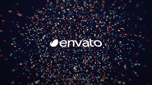 Videohive Confetti Burst - Logo Reveal Logo Stings template preview