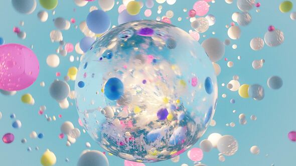 Videohive Abstract Bubbles Logo Logo Stings template preview