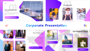 Videohive Corporate Video Presentation Video Displays template preview
