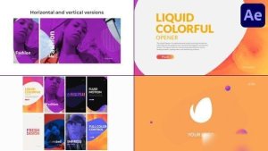 Videohive Liquid Colorful Opener for After Effects Openers template preview