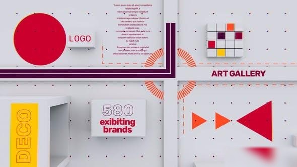 Videohive Abstract Gallery Exhibition Openers template preview