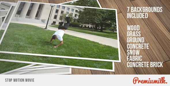 Videohive Stop Motion Movie Video Displays template preview