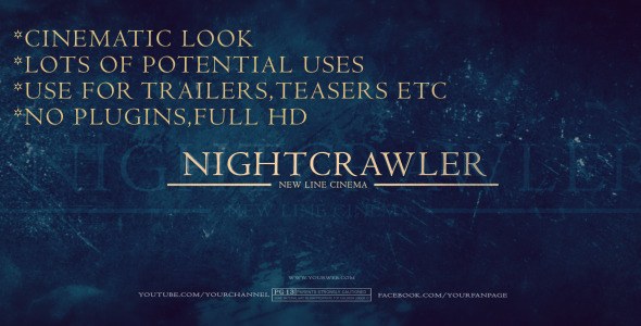 Nightcrawler Video Displays template preview
