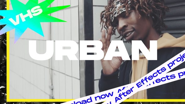 Videohive VHS Urban Intro Video Displays template preview