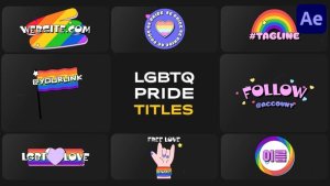 Videohive LGBTQ Pride Titles for After Effects Titles template preview