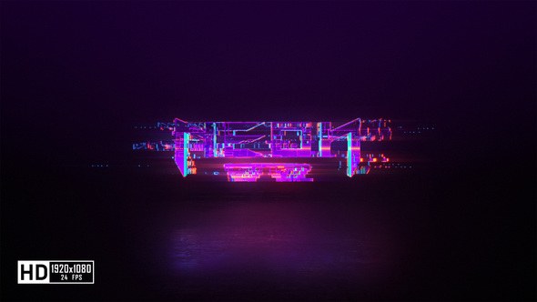 Videohive Glitch Neon Logo Reveal 51863297 Logo Stings template preview