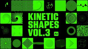 Videohive Kinetic Shapes 3 Elements template preview