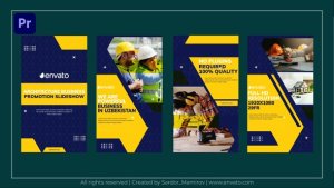 Architecture Business Promotion Instagram Srories MOGRT Premiere Pro template preview