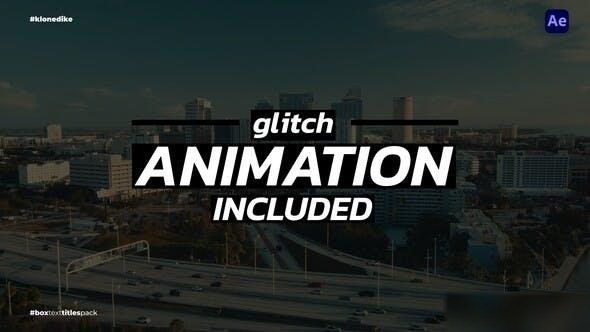 Videohive Box Text Titles - AE Titles template preview