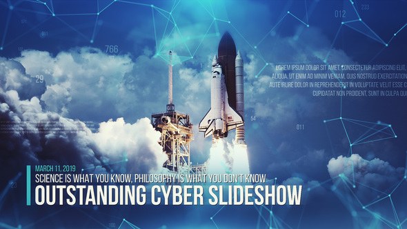 Videohive Outstanding Cyber Slideshow Video Displays template preview
