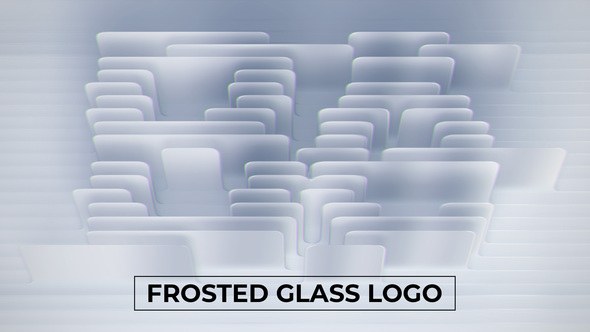 Videohive Frosted Glass Logo Reveal Logo Stings template preview