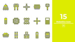 Videohive Robotics Icon After Effects Elements template preview