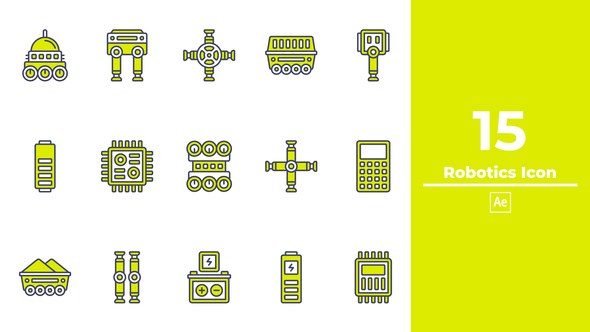 Videohive Robotics Icon After Effects Elements template preview