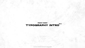 Videohive Typography Intro 2.0 Openers template preview