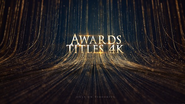 Awards Titles 4K and Awards Background Loop 4K Video Displays template preview