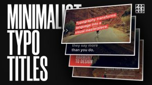 Videohive Minimalist Typo Titles Video Displays template preview