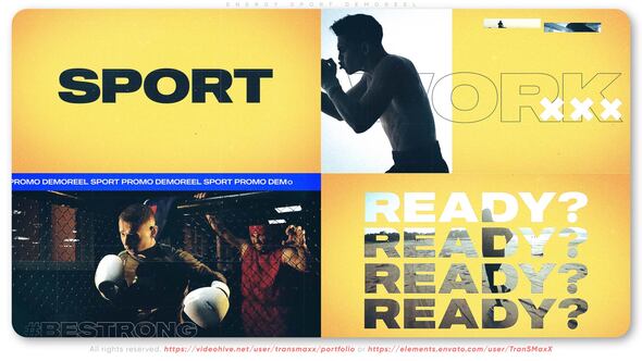 Videohive Energy Sport Demoreel Openers template preview