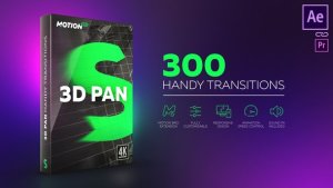 Videohive 3D Pan Transitions Elements template preview