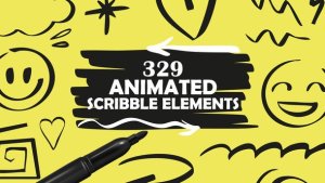 Videohive Scribble Elements 59406353 Elements template preview