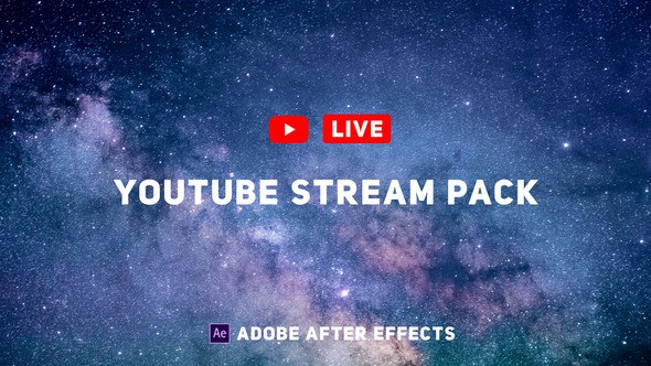 YouTube Live Pack Video Displays template preview