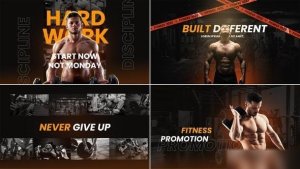 Videohive Gym Fitness Opener Openers template preview