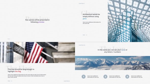 Videohive Minimal Video Presentation Video Displays template preview