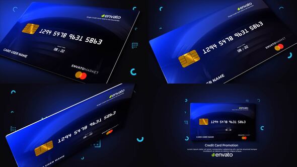 Videohive Credit Card Promo Product Promo template preview