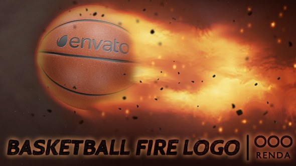 Videohive Basketball Fire Logo Logo Stings template preview