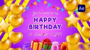 Videohive Welcome My Birthday Openers template preview