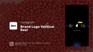 Videohive Brand Logo Vertical Reel Logo Stings template preview
