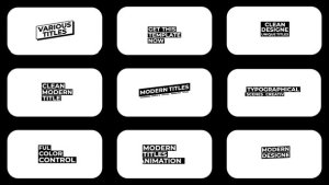Videohive Modern Titles | After Effects 43420920 Titles template preview