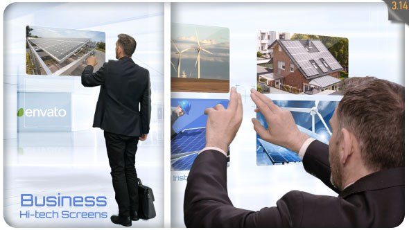 Videohive Business Hi-Tech Screens Video Displays template preview