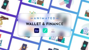 Videohive Wallet & Finance Animated Pack Elements template preview