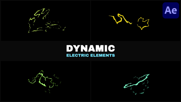 Videohive Dynamic Electric Elements | After Effects Elements template preview